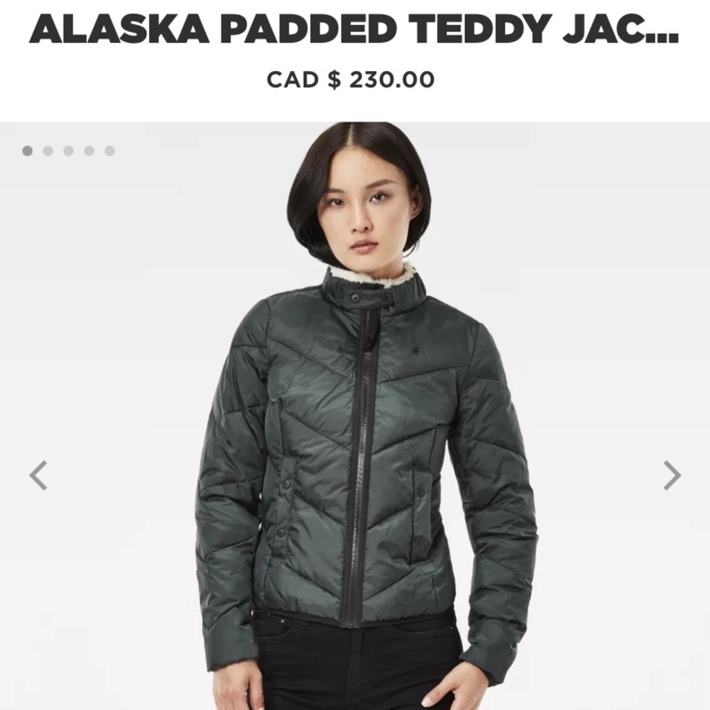 G star Alaska padded teddy jacket